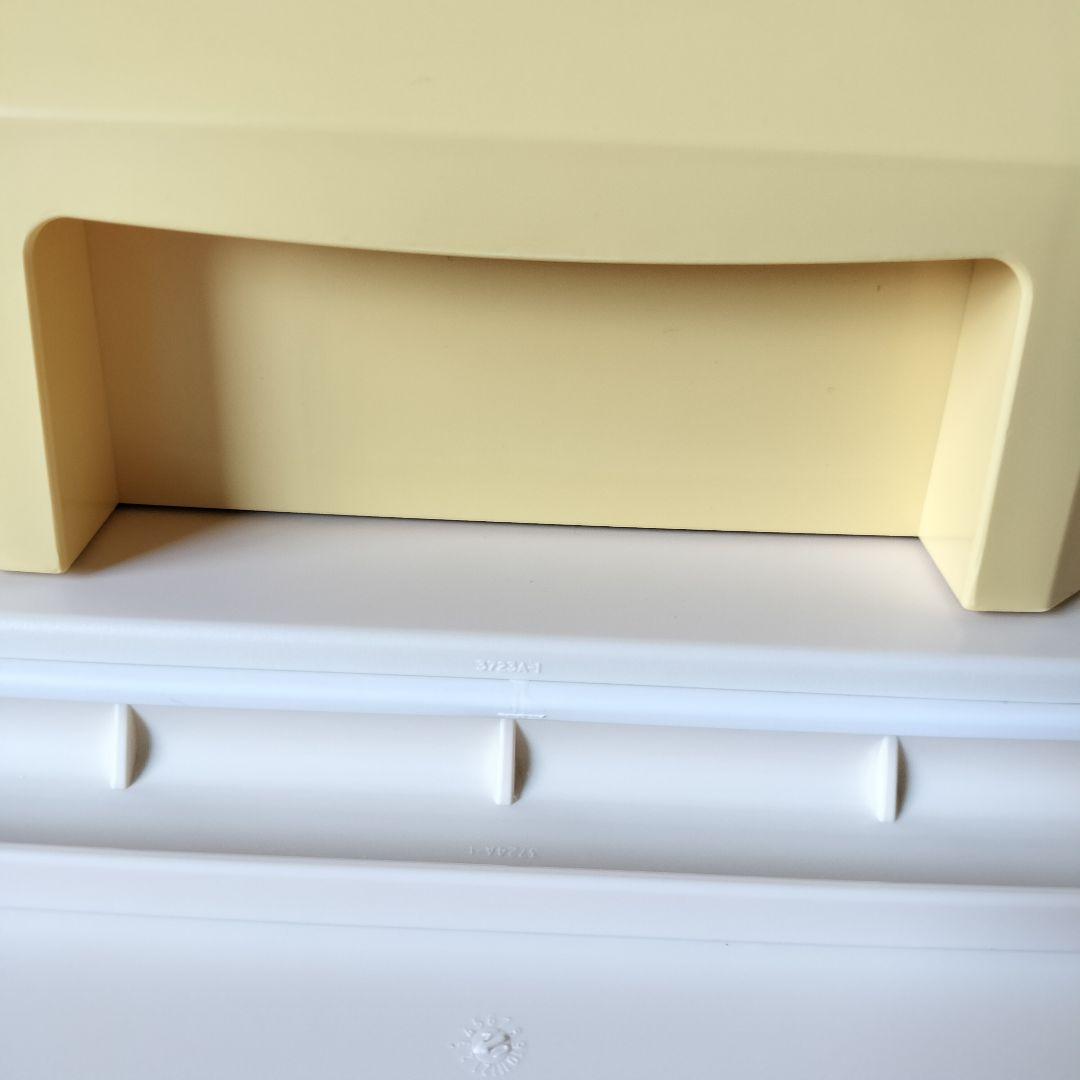 【新品未使用品✨】タッパーウェア　スーパーチェスト・ミニ　２段引出し　ホワイト