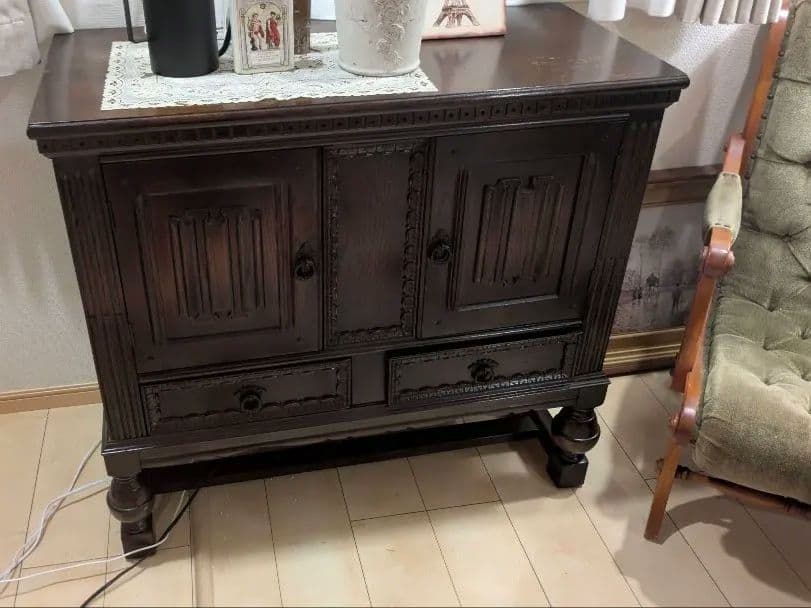 ​【まろちゃんさん専用】木製キャビネット（3月末までの限定出品／価格交渉可）