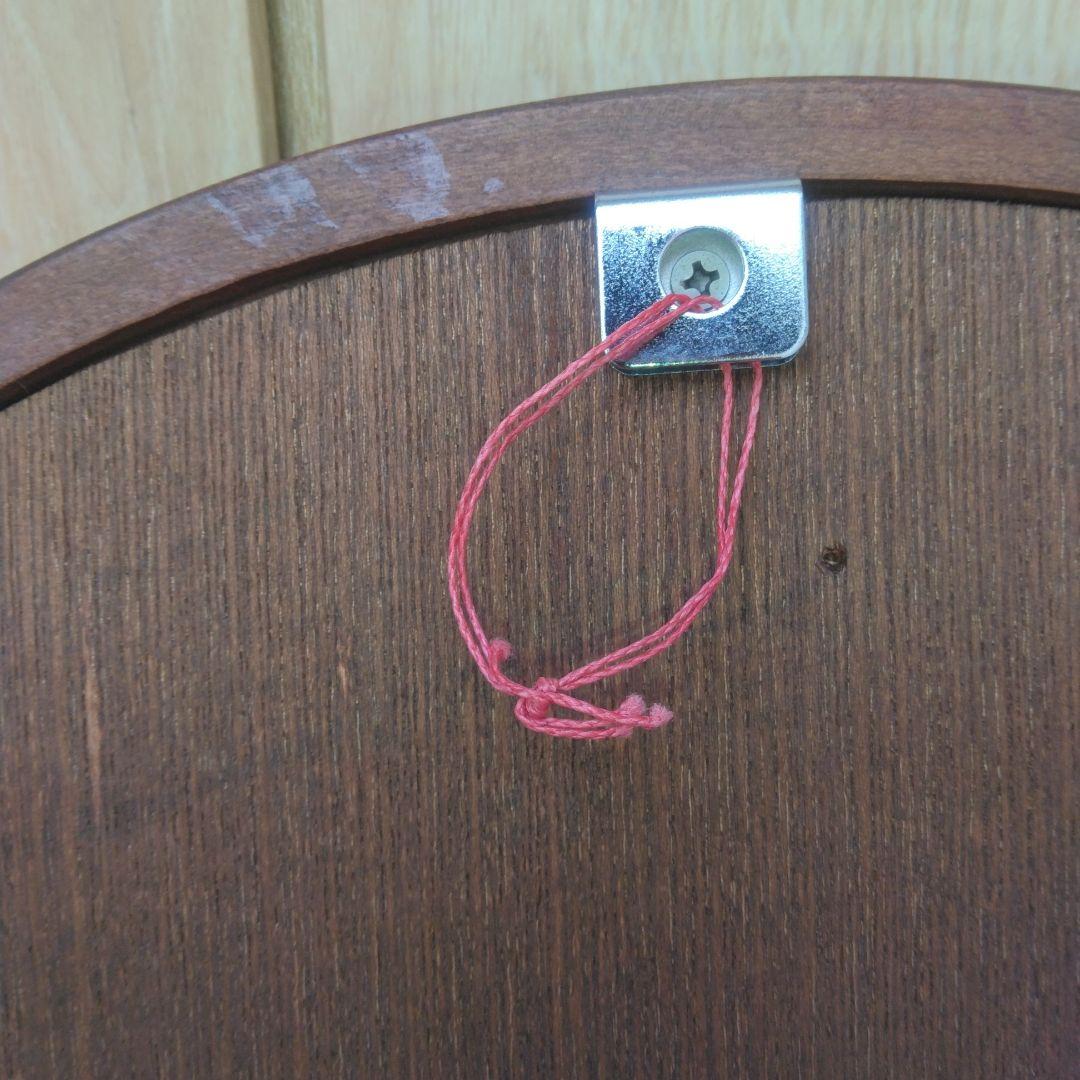 柳宗理デザイン 秋田木工 ヴィンテージ ウォールミラー 鏡 丸型 古代色 民藝