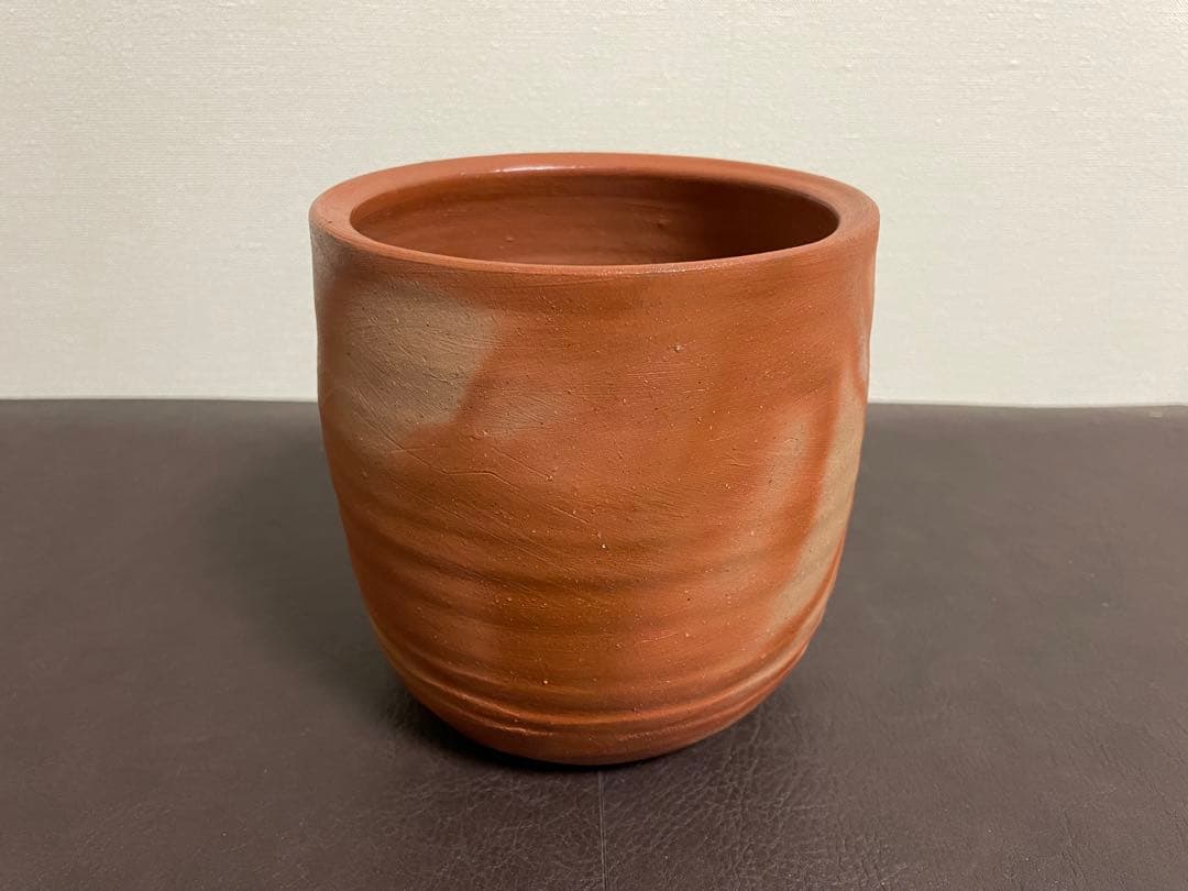 伊勢崎満　備前緋襷　棒ノ先水指　堀内宗完書付　備前焼　水指　茶道具