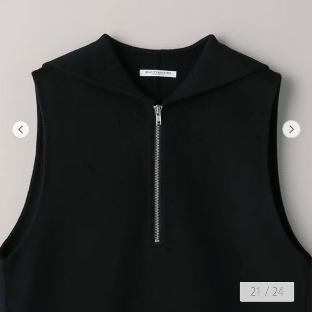 ［美品］ユナイテッドアローズ リバー セーラー ベスト　ブラック