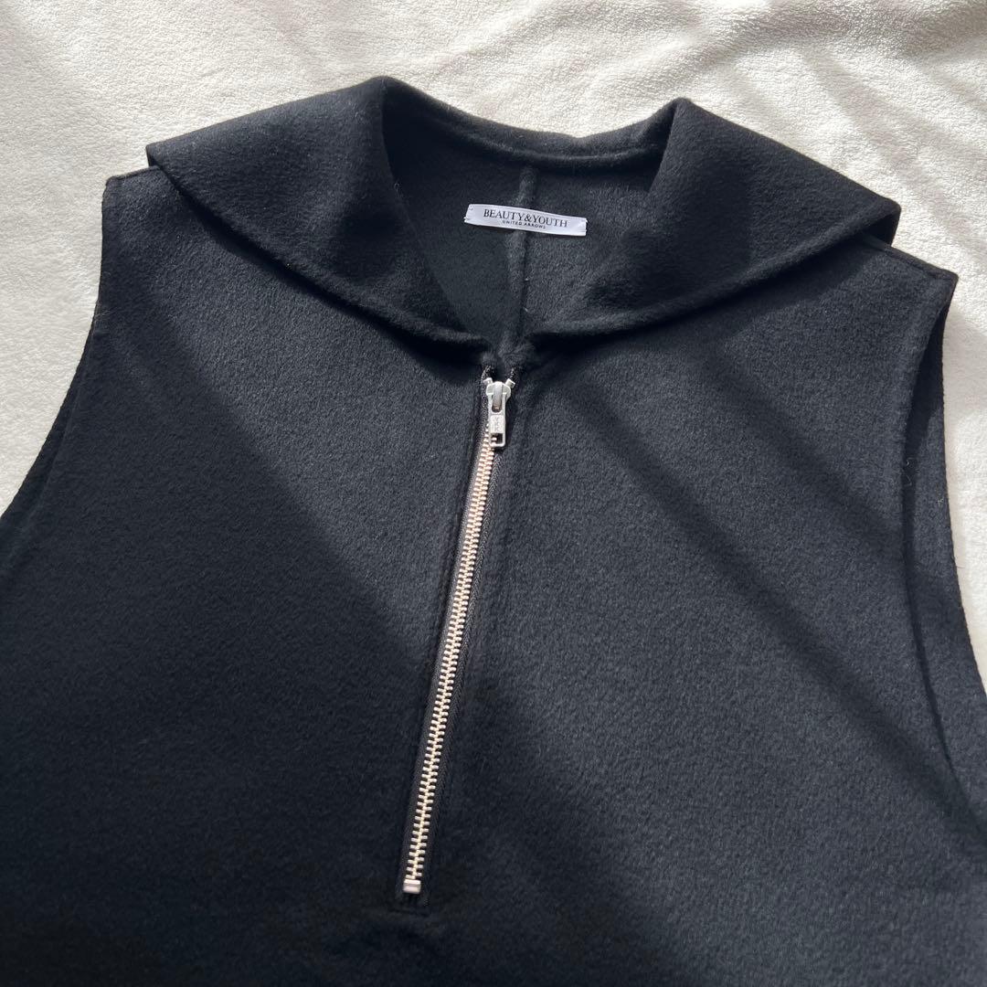 ［美品］ユナイテッドアローズ リバー セーラー ベスト　ブラック