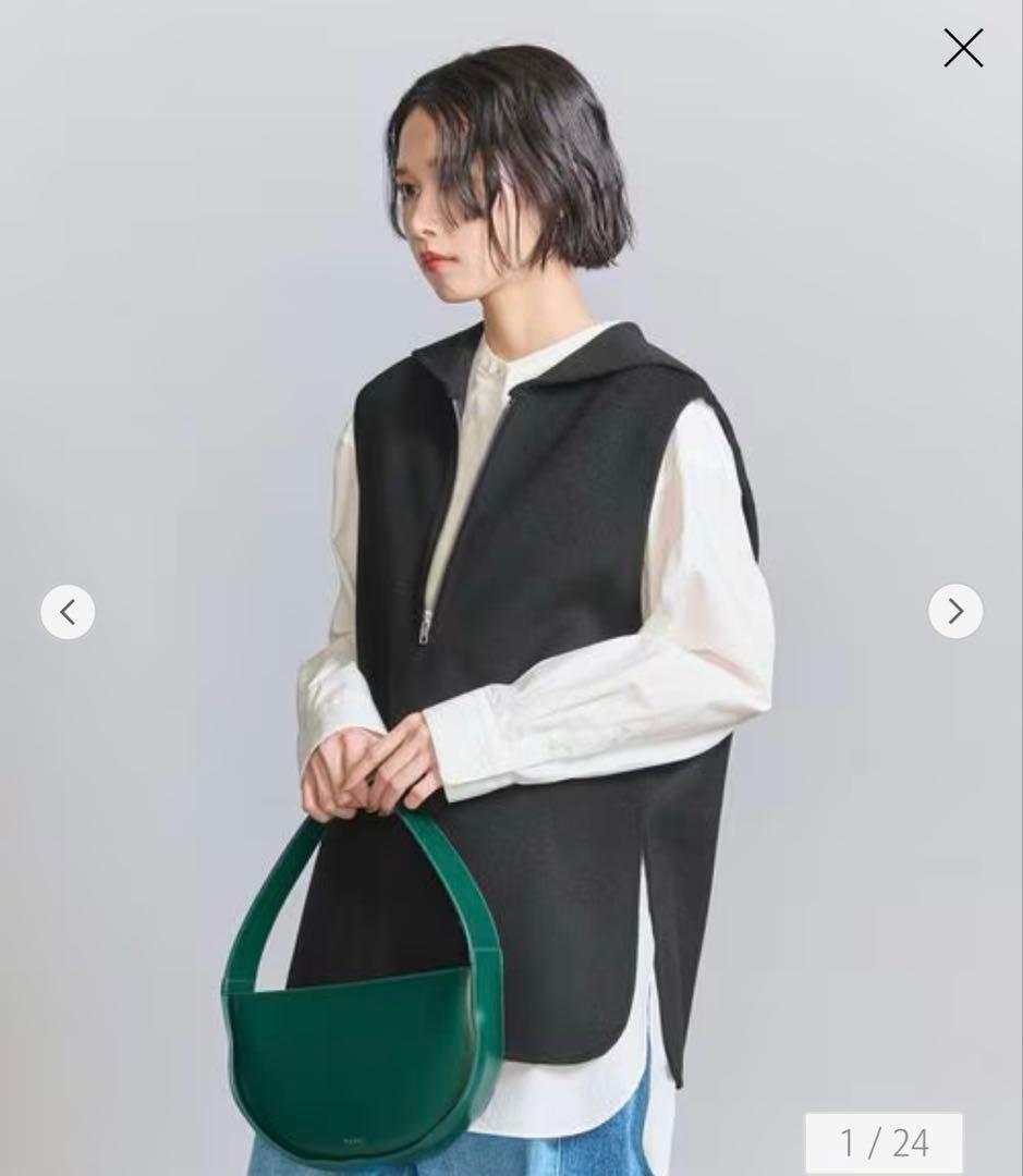 ［美品］ユナイテッドアローズ リバー セーラー ベスト　ブラック