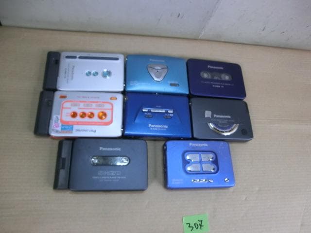 307：Panasonic カセットプレーヤー 8点　ジャンク