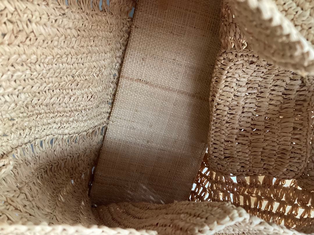 MAISON N.H PARIS ナチュラル Dahlia ラフィアバッグ