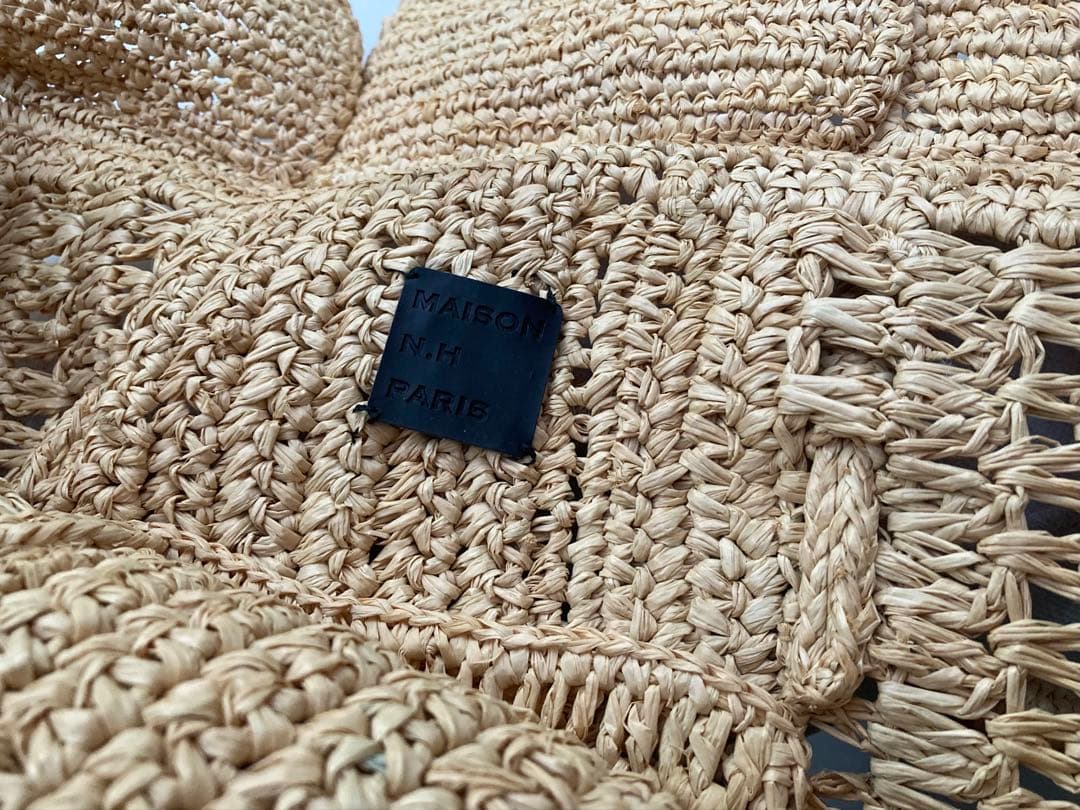 MAISON N.H PARIS ナチュラル Dahlia ラフィアバッグ