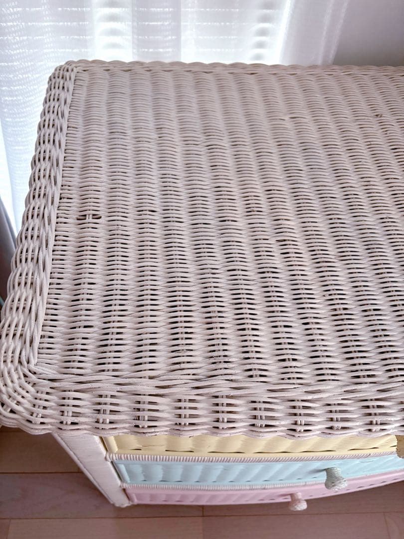 年末までのお値下げ！ヴィンテージ ウィッカー ラタン チェスト