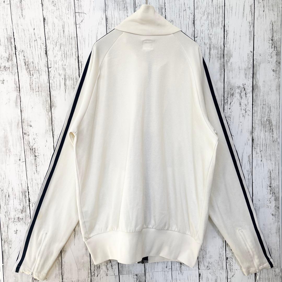 70's復刻　adidas アディダス　トラックジャケット　ホワイト　万国旗