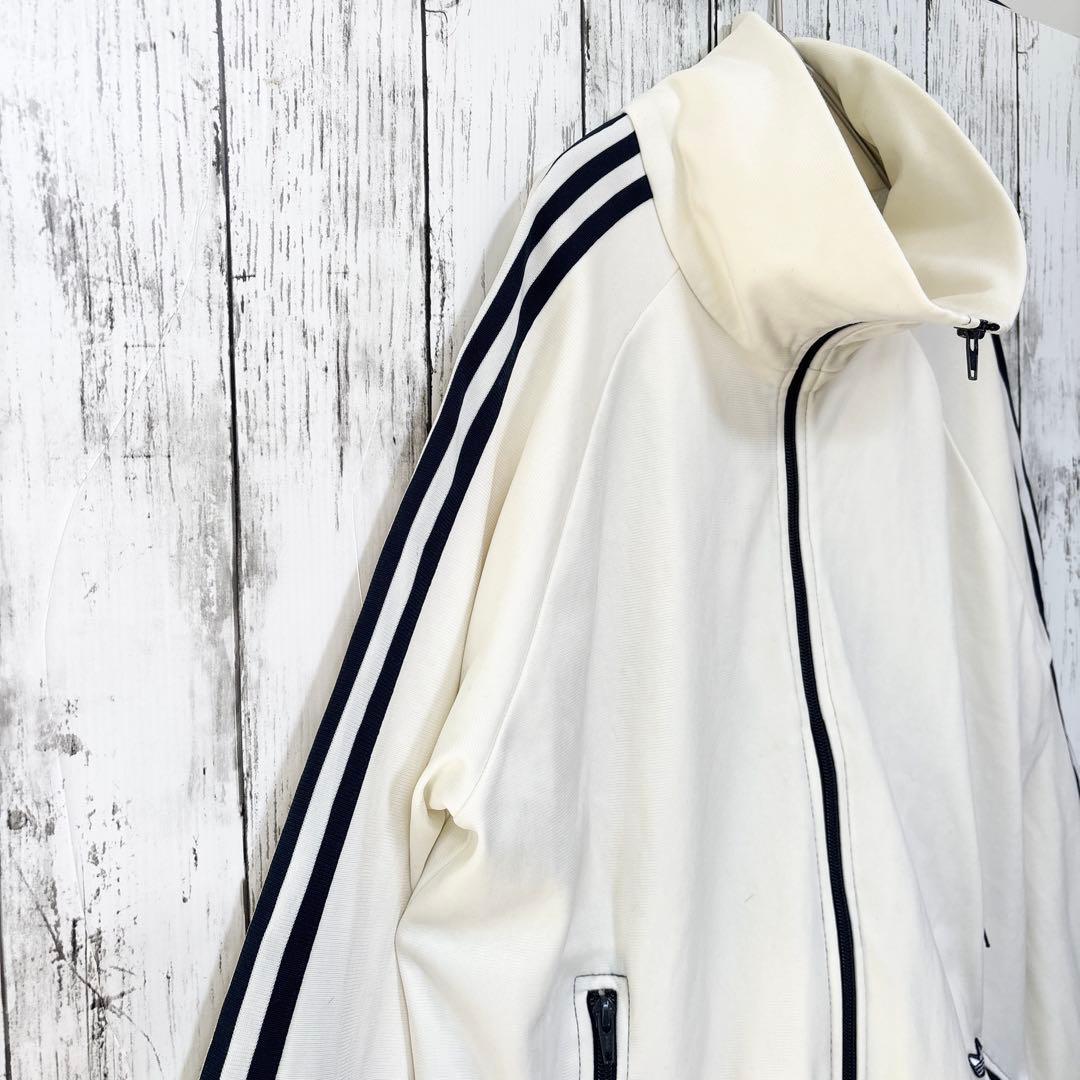 70's復刻　adidas アディダス　トラックジャケット　ホワイト　万国旗