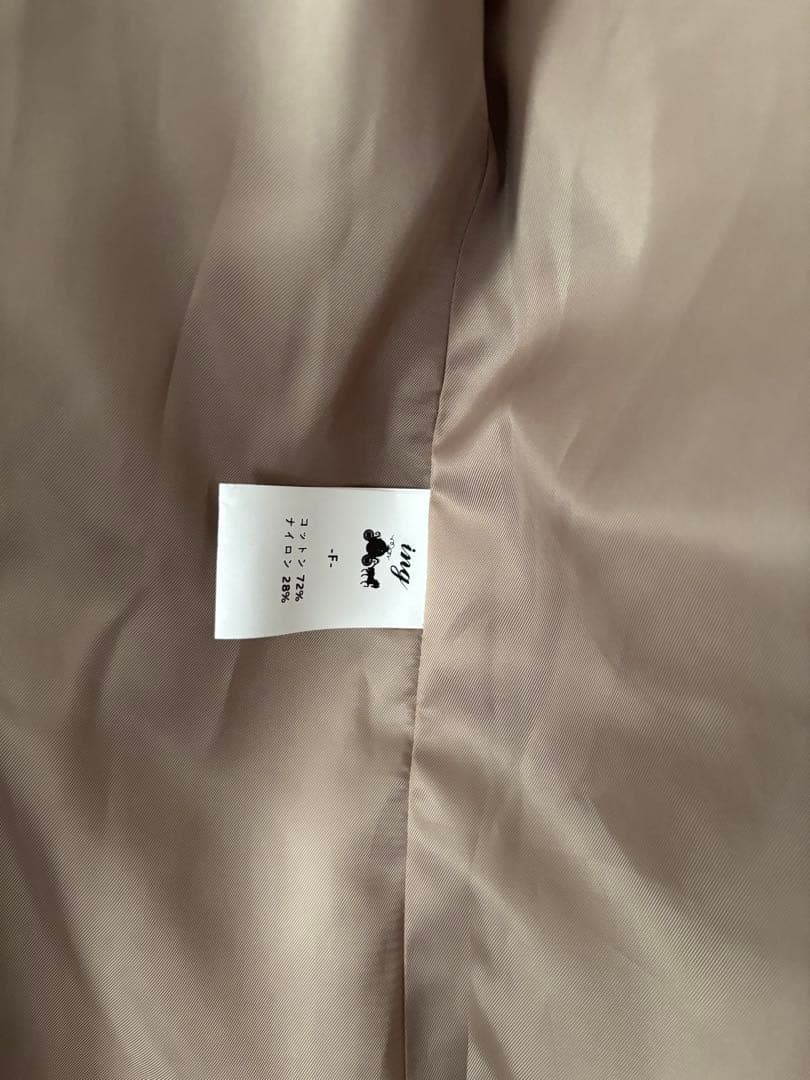 新品未使用★半額Mal.rerereさんベージュ スプリングトレンチコート