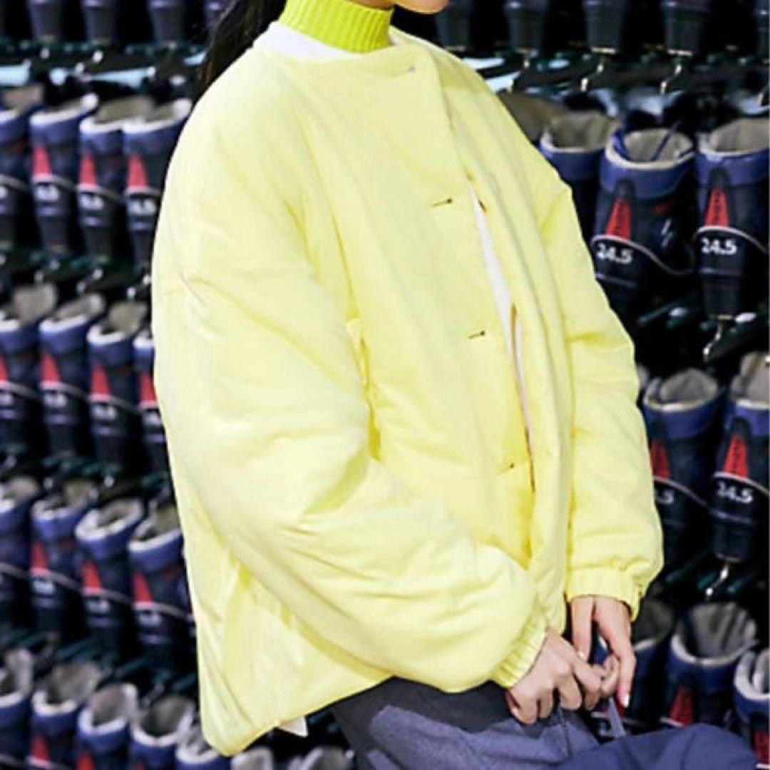 即完売品◇ナゴンスタンス　24SS フレアコート ライトダウン　中綿　ノーカラー