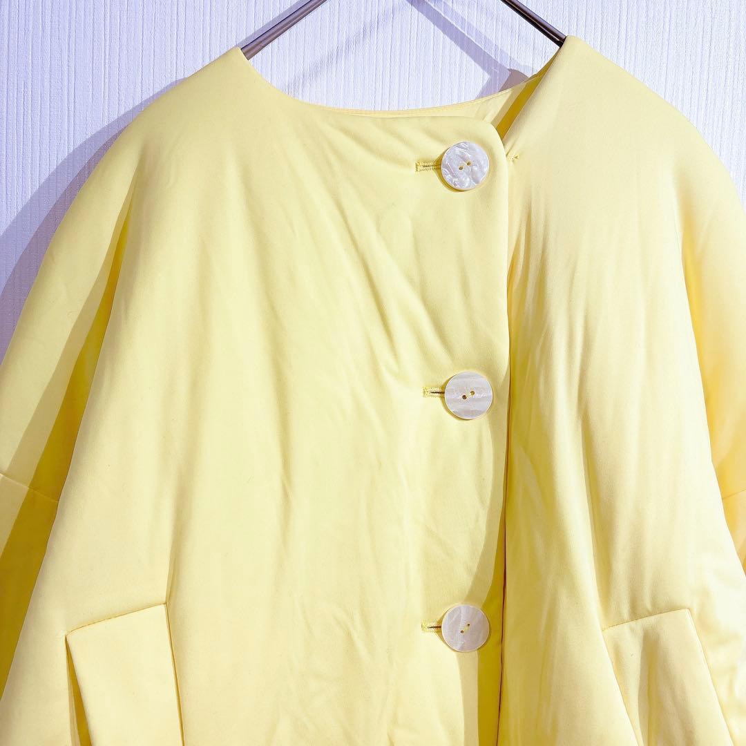 即完売品◇ナゴンスタンス　24SS フレアコート ライトダウン　中綿　ノーカラー