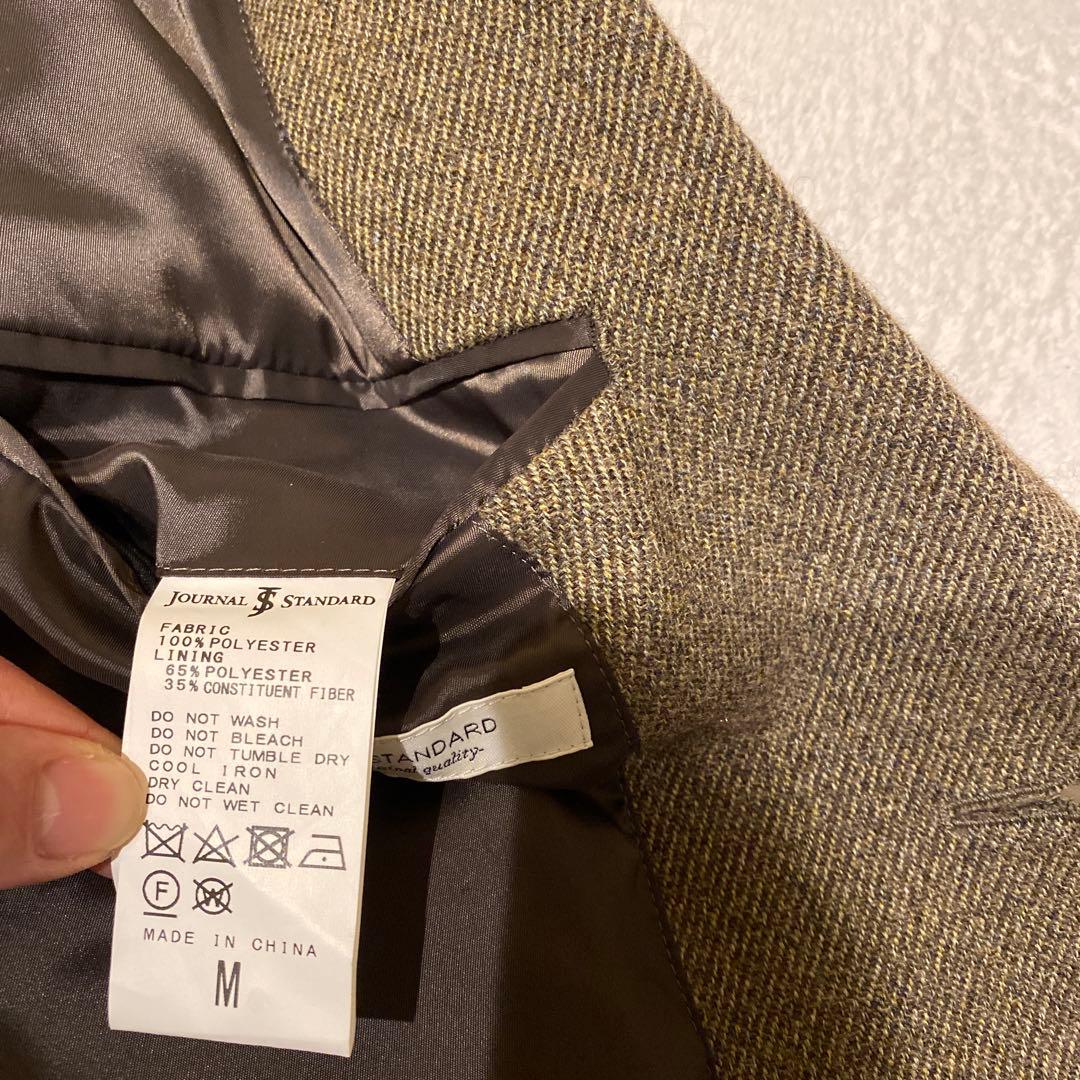 ジャーナルスタンダード　メンズスーツ上下セットアップブラウン系ジャケット