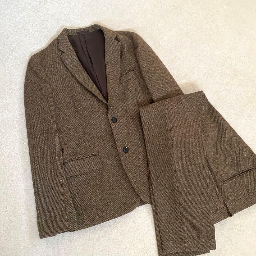 ジャーナルスタンダード　メンズスーツ上下セットアップブラウン系ジャケット