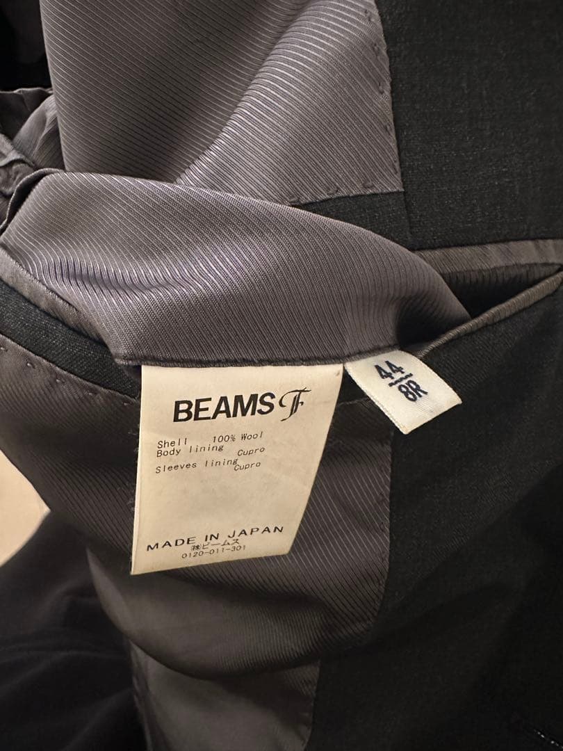 BEAMS F スーツ チャコールグレー 44/8R 春夏仕様