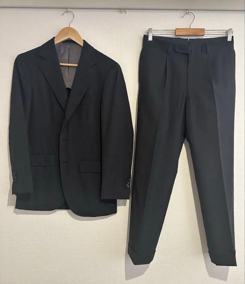 BEAMS F スーツ チャコールグレー 44/8R 春夏仕様