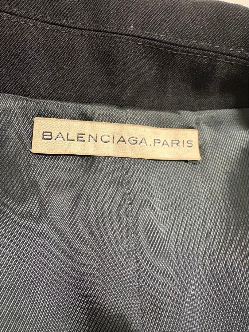 バレンシアガ 黒トレンチコート38