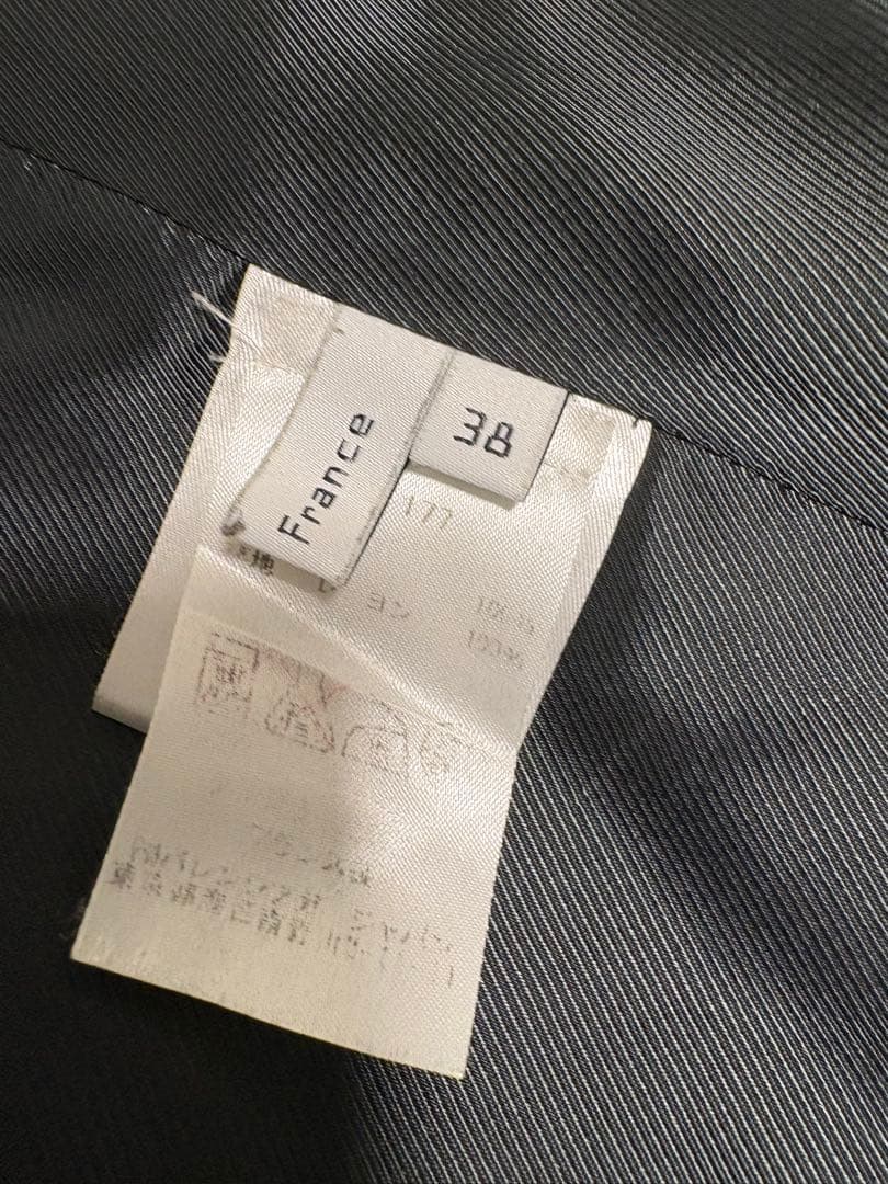 バレンシアガ 黒トレンチコート38