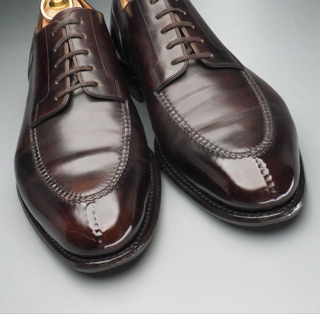 三陽山長　勘三郎　スキンステッチ　Uチップ　エプロンダービー