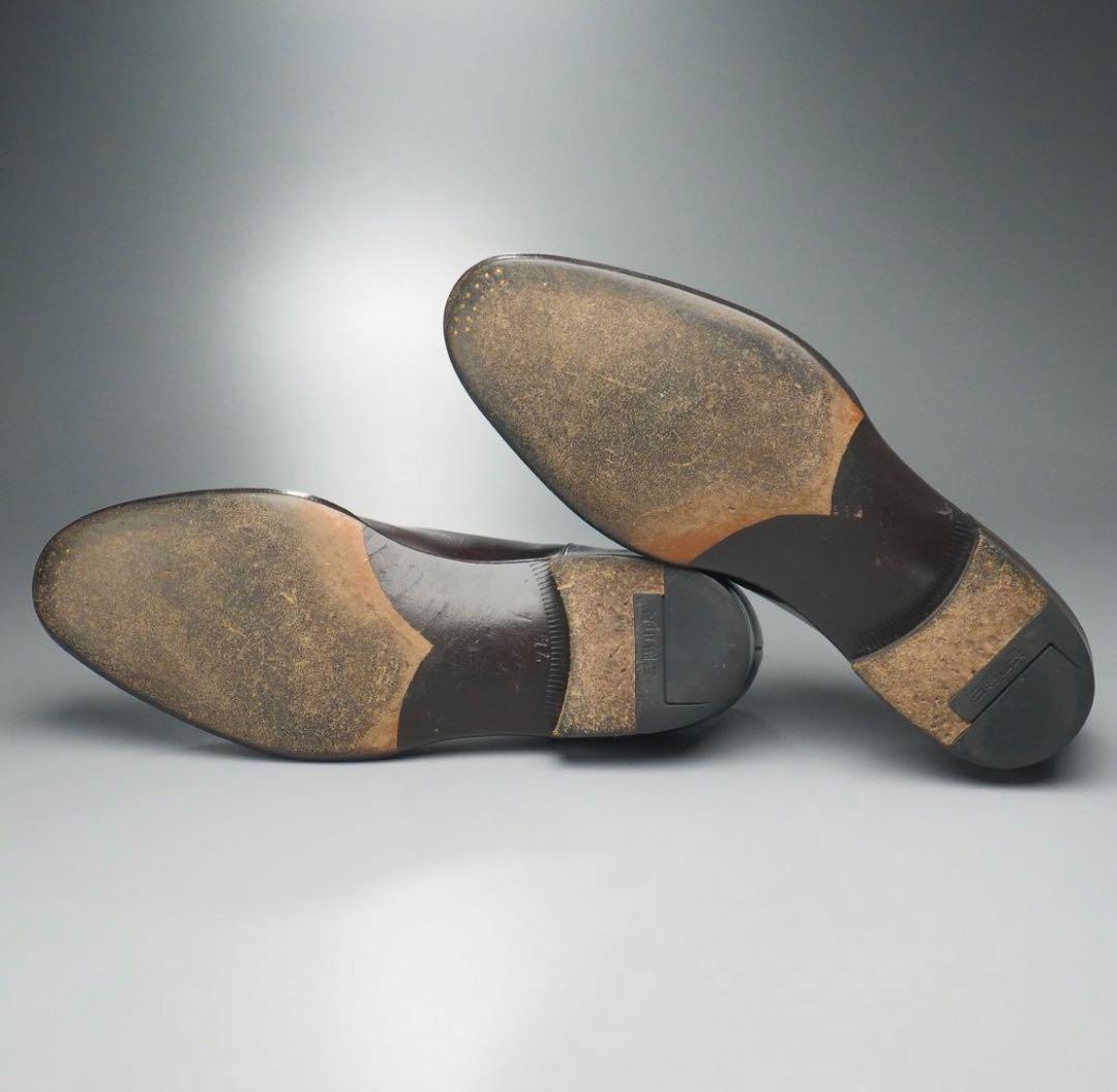 三陽山長　勘三郎　スキンステッチ　Uチップ　エプロンダービー