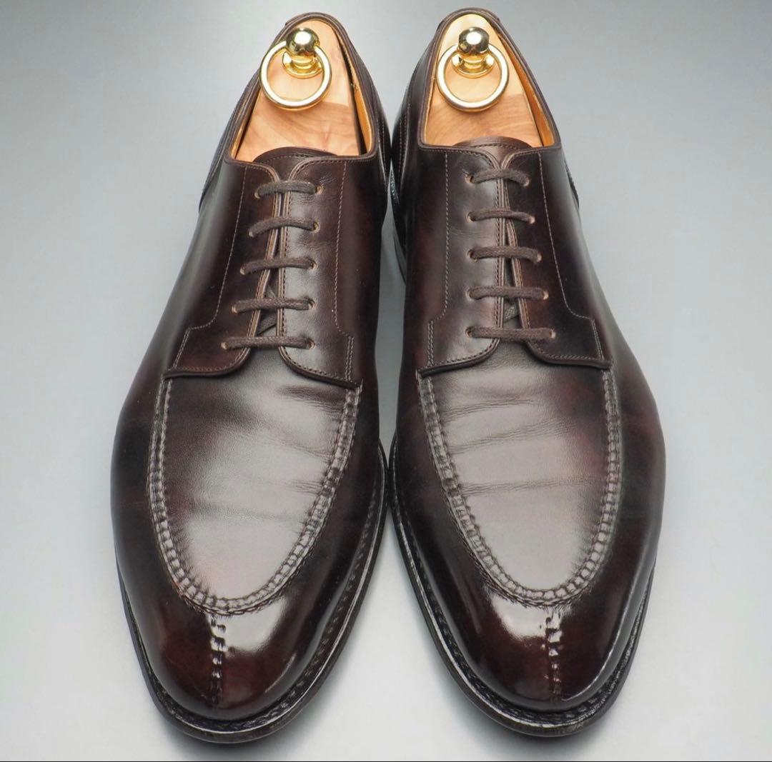 三陽山長　勘三郎　スキンステッチ　Uチップ　エプロンダービー