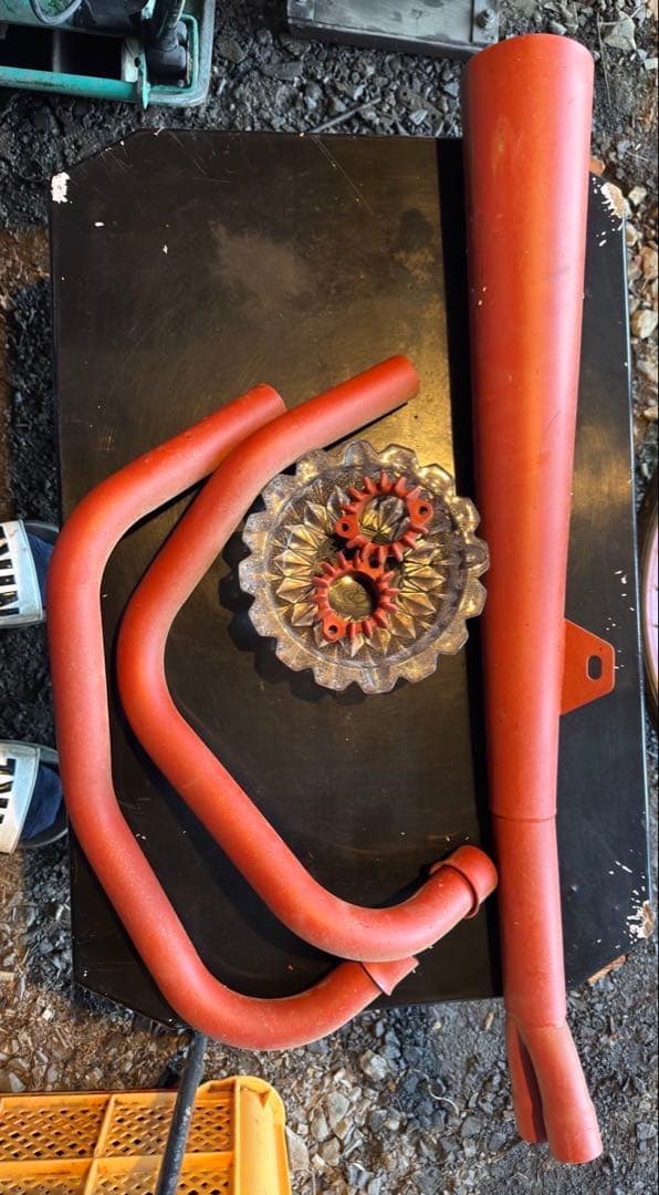 ホーク　【廃盤】DJクロスメガホン　105φ　フランジ、サイレンサー付き