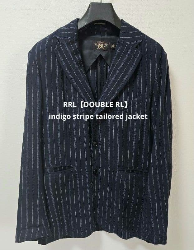 【RRL】indigo stripe tailored jacket