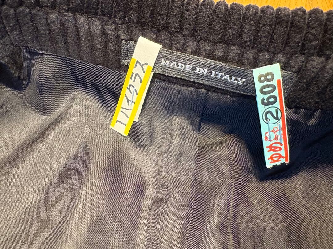 TAGLIATORE コーデュロイジャケット 黒 ピークドラペル