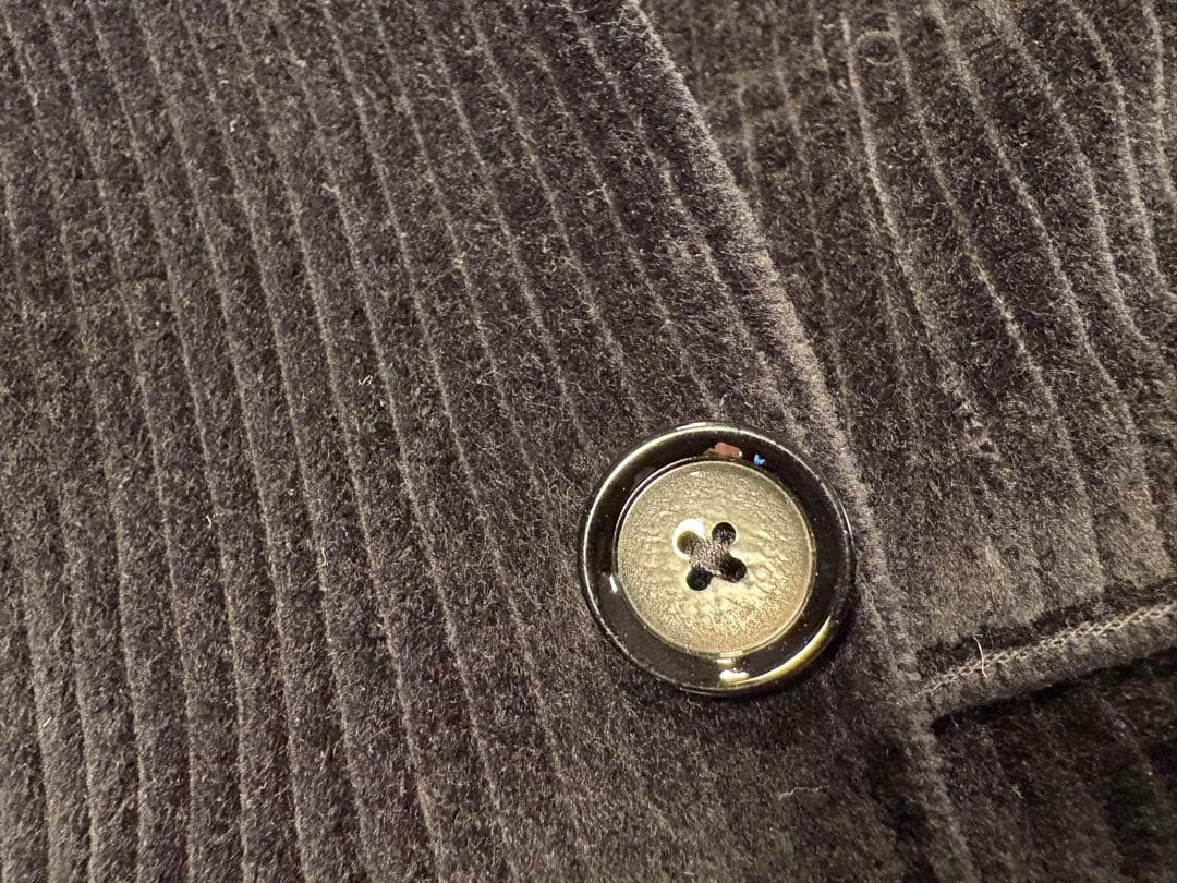 TAGLIATORE コーデュロイジャケット 黒 ピークドラペル