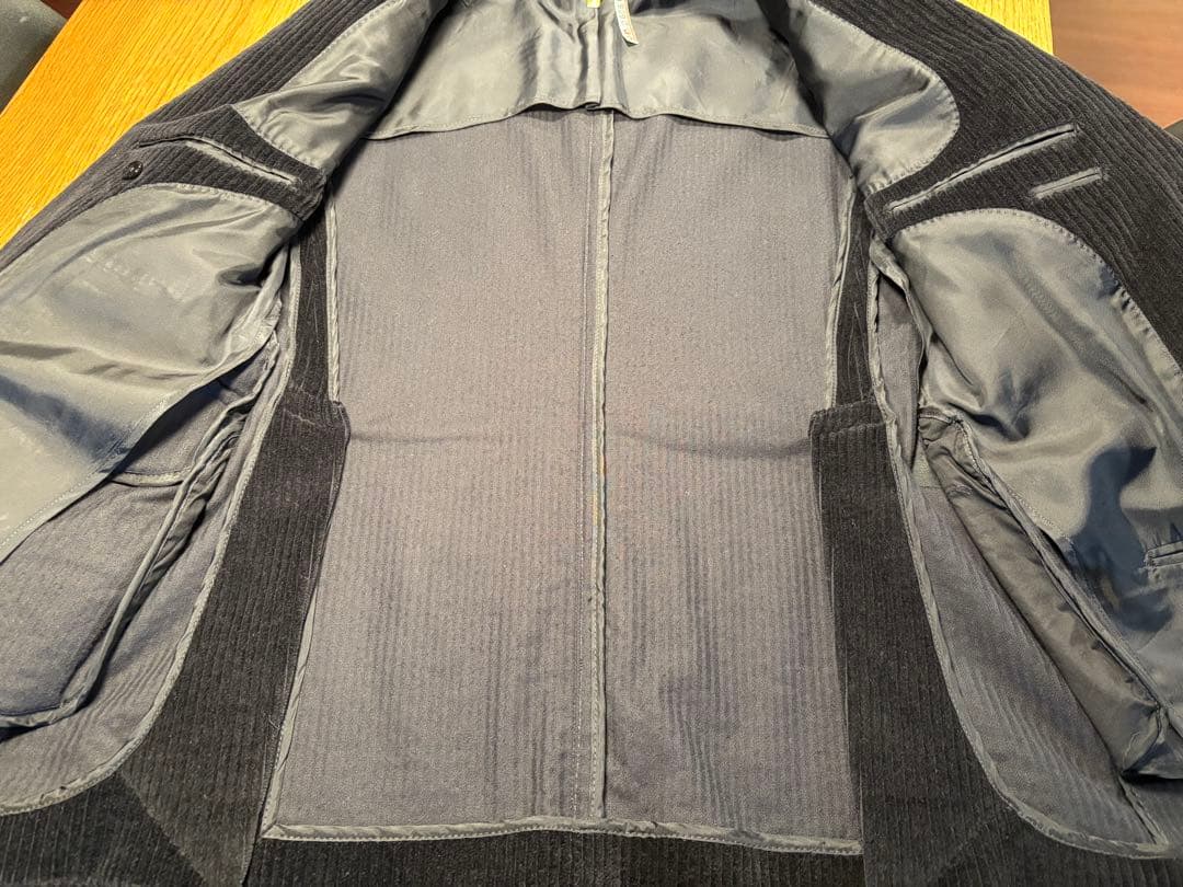 TAGLIATORE コーデュロイジャケット 黒 ピークドラペル