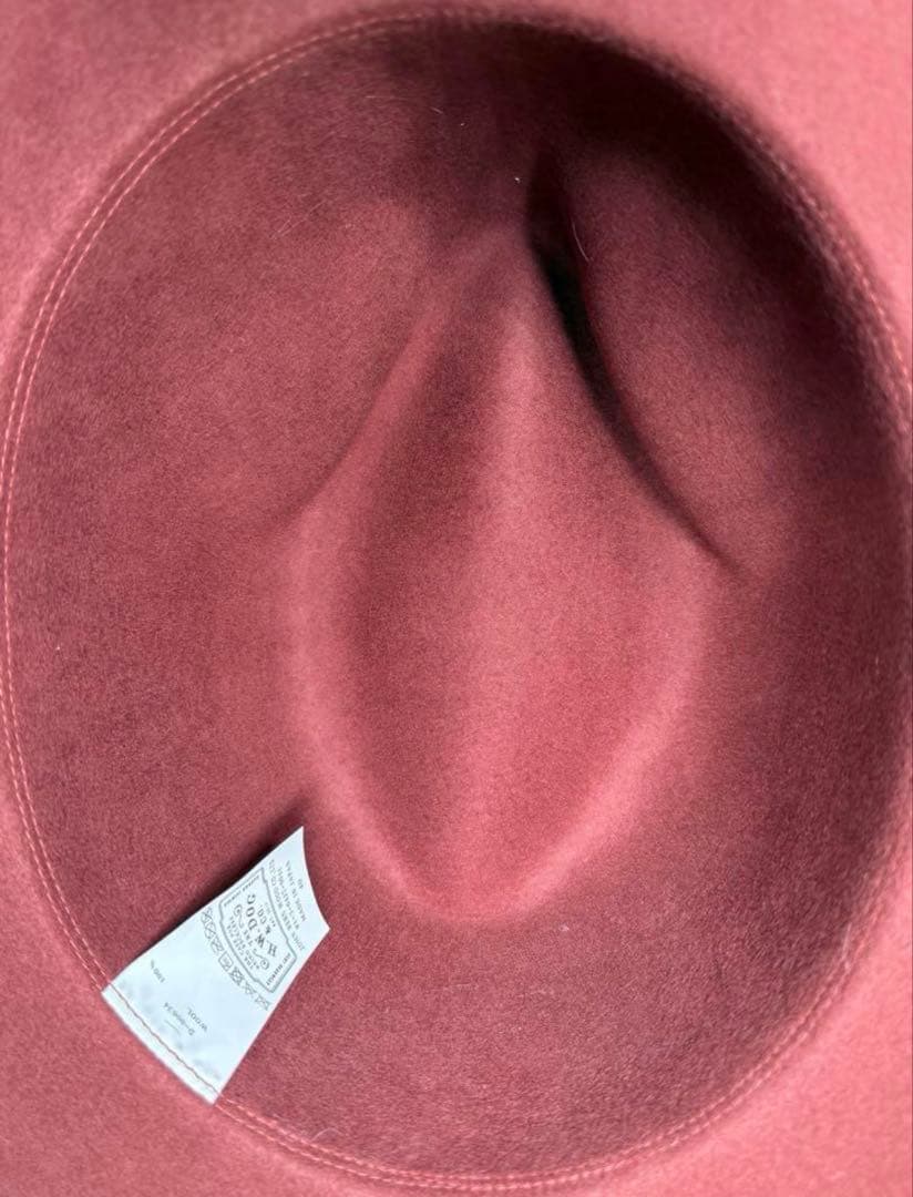 THE H.W.DOG&CO ハット レッド サイズ 40 トラベラーズハット