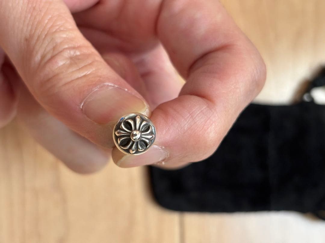 クロムハーツ クロスボールスタッドピアス　インボイス原本あり！