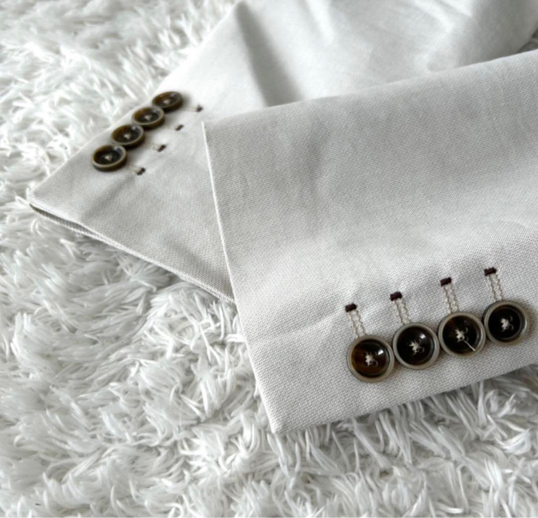 未使用タグ付◆ZARA ザラ テーラードジャケット ◆アイボリー ホワイト46