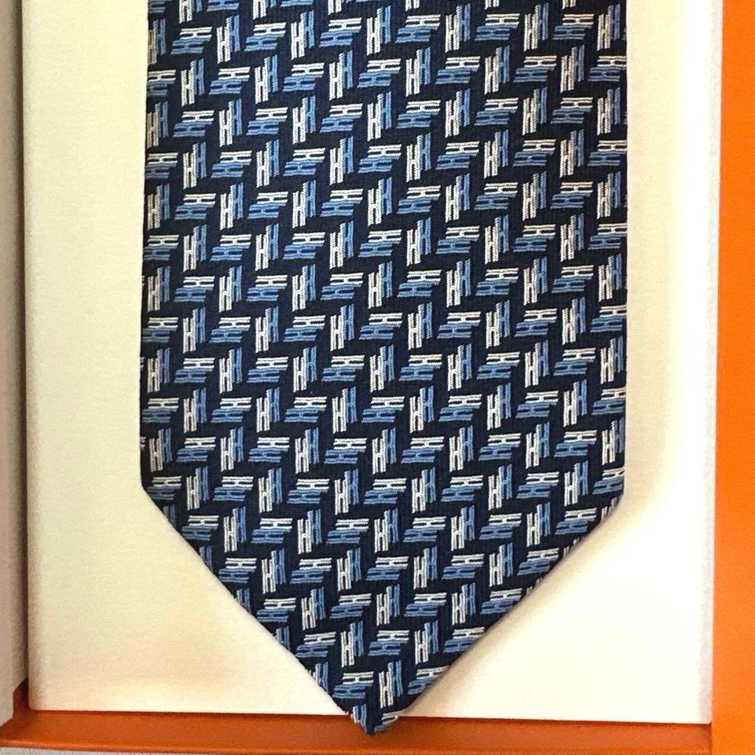 エルメス ネクタイ《ドゥブルH 》新品 未使用