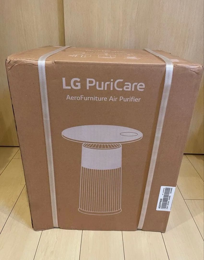 ラウンド型ピュアホワイト マルチ機能空気清浄機 LG AS207PWU0新品