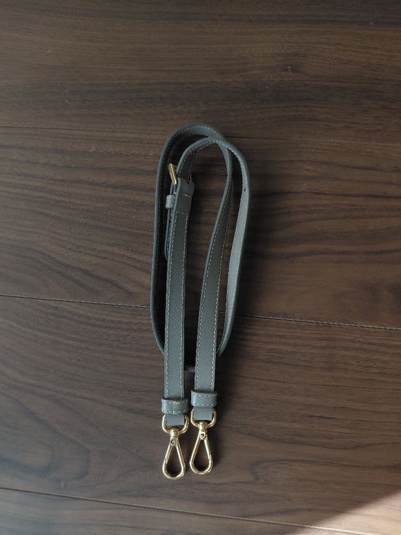 PRADA☆サフィアーノレザートート☆ミニバッグ☆ハンドバッグ☆グレー色☆