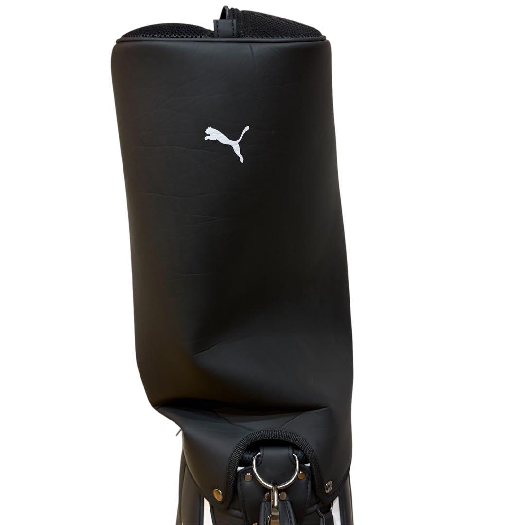 【3回使用】PUMA プーマ キャディバッグ　ゴルフバック　黒 ブラック
