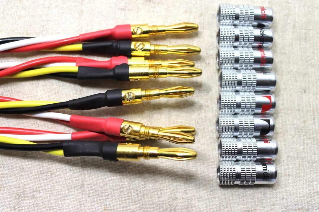 5500α Zonotone ゾノトーン1m2本 ナカミチ新品金バナナプラグ付