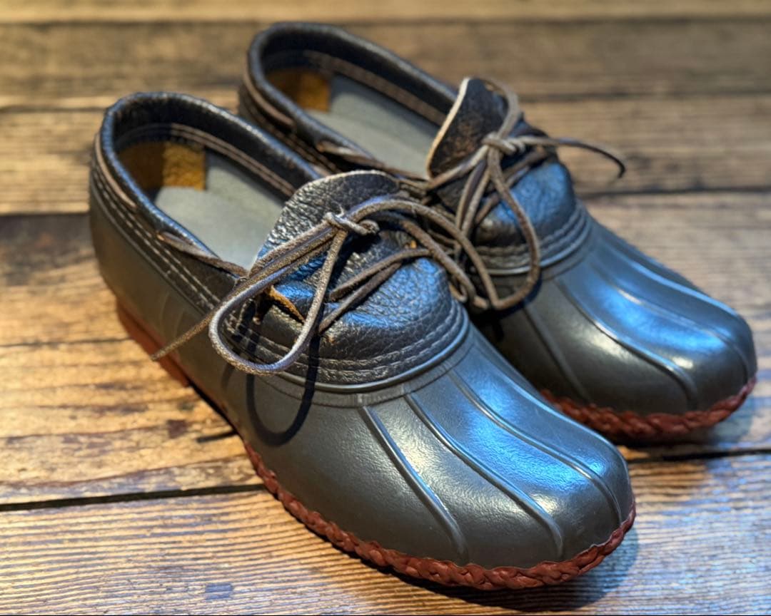 LLbeanビーンブーツ　ガッシュー　ブラウン レースアップ　赤ソール