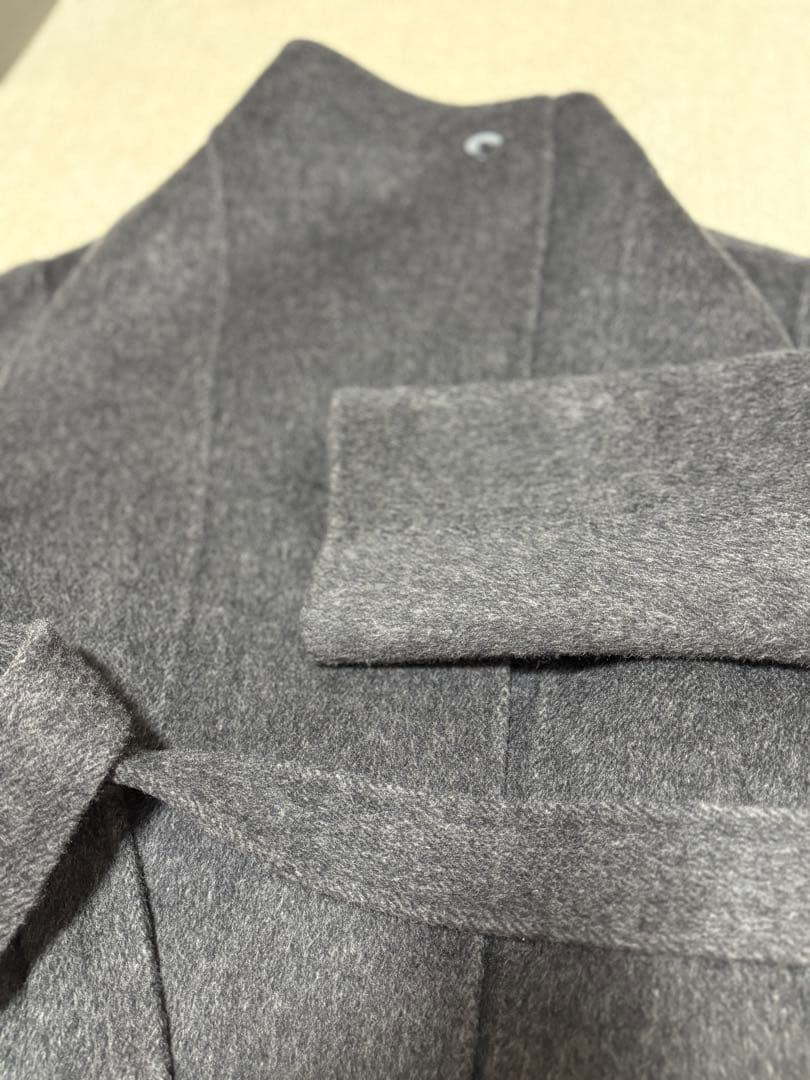 【今期商品】OHOTORO Ecru Half Coat チャコール