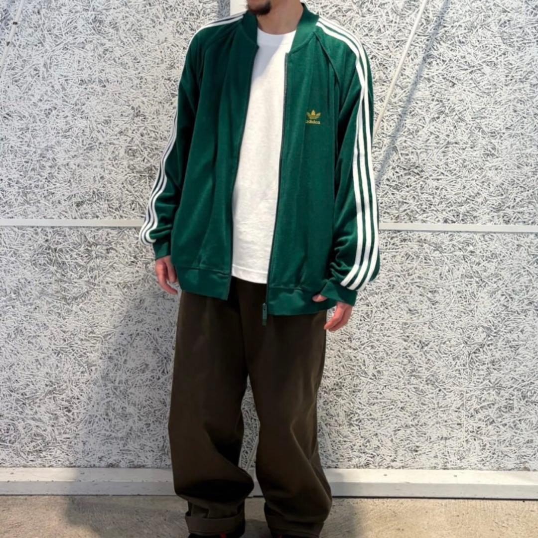 新品 adidas テリー トラックトップ ジャージ トラックジャケット　XL緑