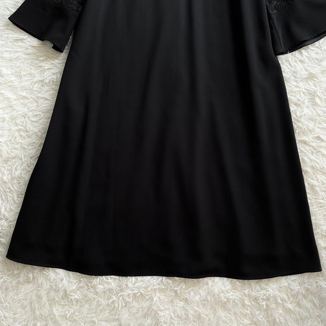 極美品✨アンタイトル ロングワンピース レース刺繍 ブラックドレス 大きいサイズ