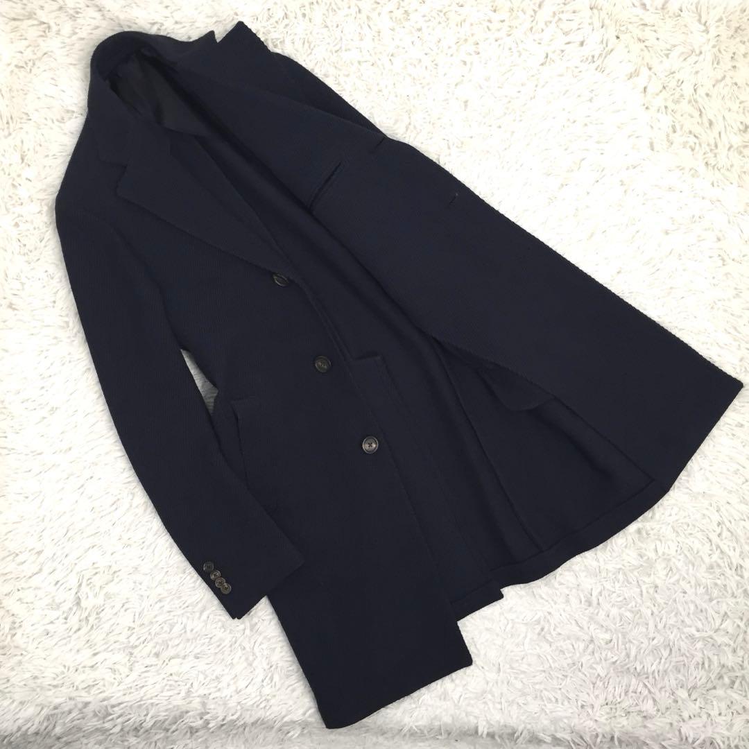 【イタリア製】LARDINI ラルディーニ ウール100 ロングチェスターコート