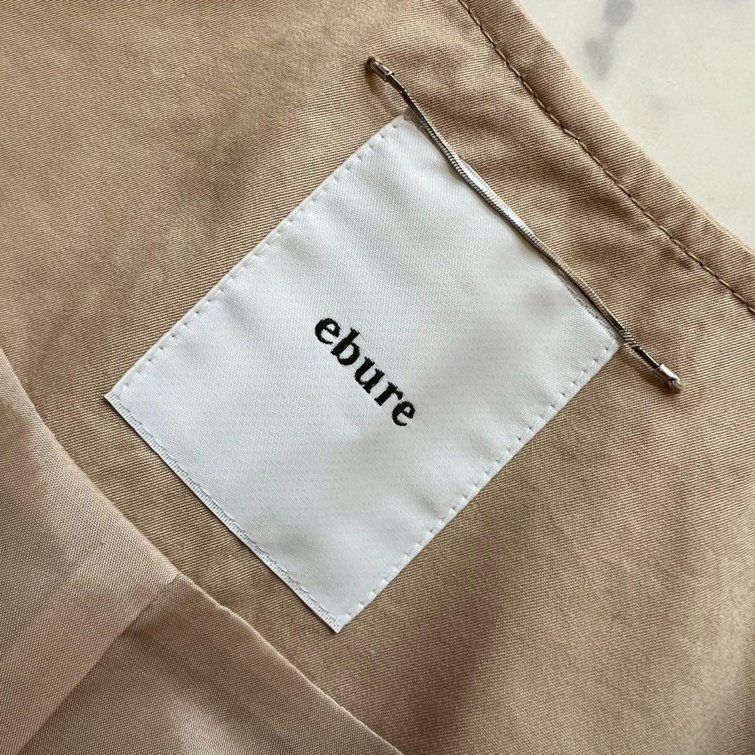 ebure ドレストレンチコート ベージュ ベルト付き ロング丈