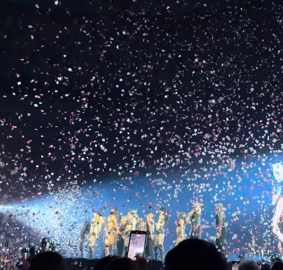 紙吹雪付⭐︎ レディーガガ　ポップアップ販売Tシャツ　半袖　白