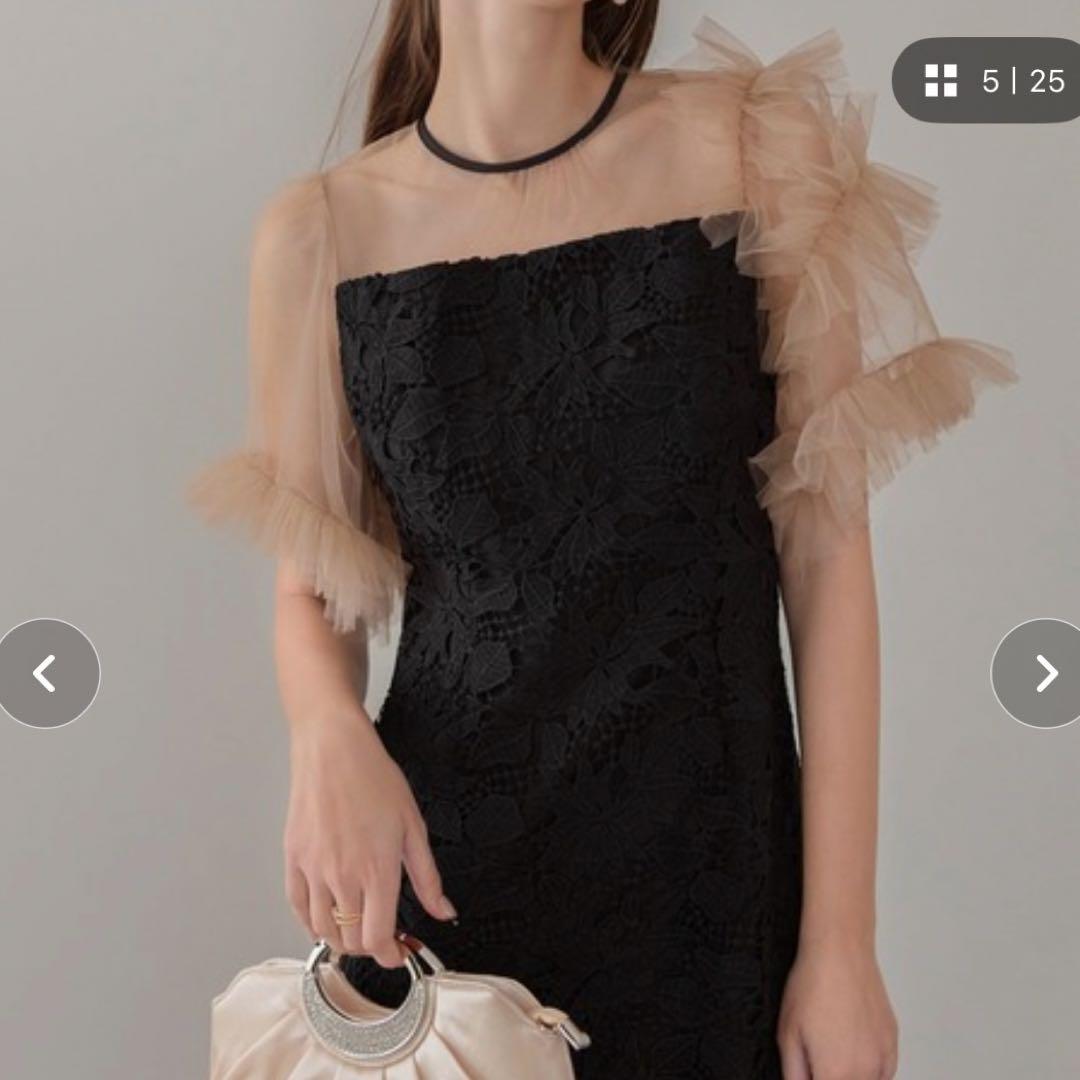 Leja ドレス　結婚式　フリル　レース