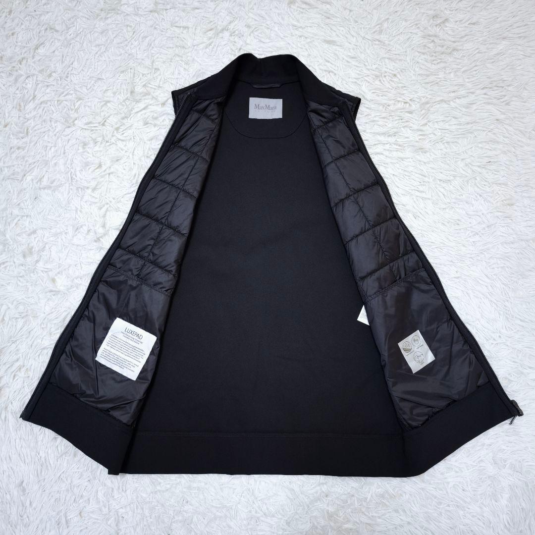 未使用級 MaxMara マックスマーラ カシミヤダウンベスト 黒 38