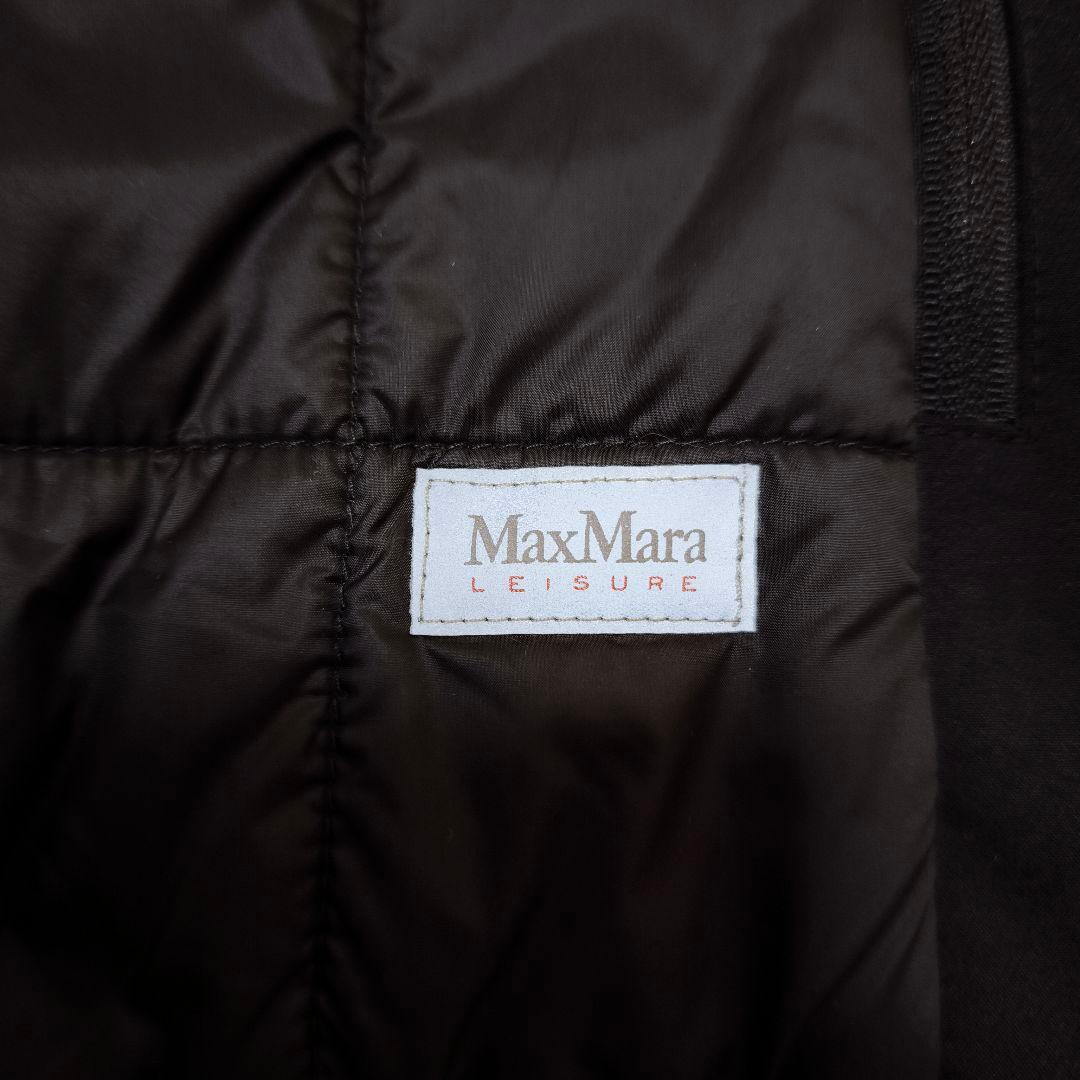 未使用級 MaxMara マックスマーラ カシミヤダウンベスト 黒 38