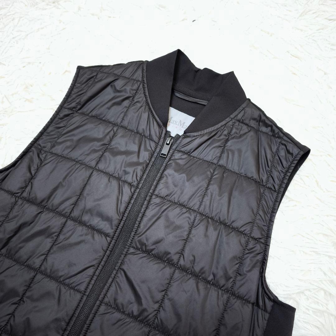 未使用級 MaxMara マックスマーラ カシミヤダウンベスト 黒 38