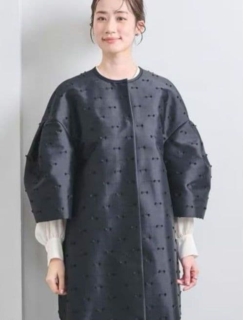 ❁リボンカットジャガードコートジャケット